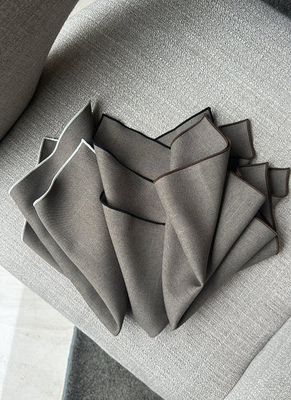 SERVILLETA CAFÉ OLIVO-NEGRO