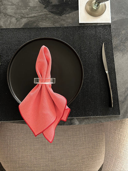 SERVILLETA CORAL-ROJO