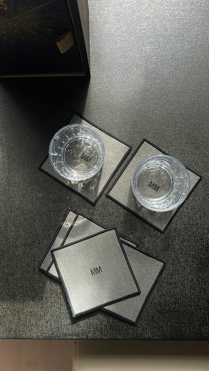 PORTA VASOS CON BORDADO