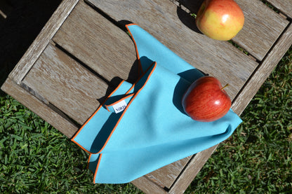 SERVILLETA TURQUESA-NARANJA