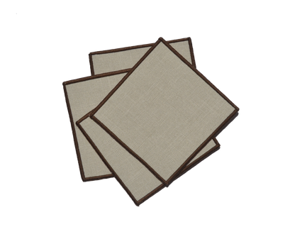 PORTA VASOS CON BORDADO