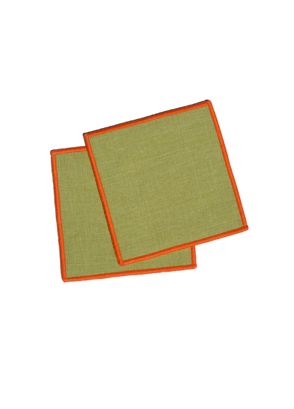 PORTA VASOS CON BORDADO