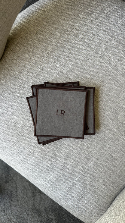 PORTA VASOS CON BORDADO