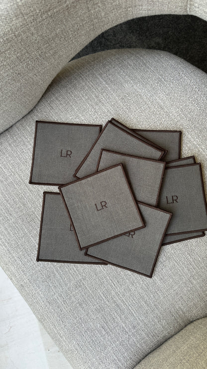 PORTA VASOS CON BORDADO