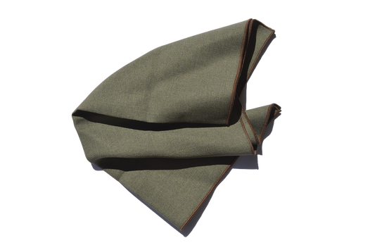 SERVILLETA VERDE OLIVO-CAFÉ